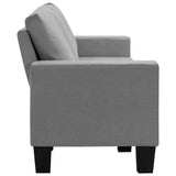 NNEVL 4-Seater Sofa Light Grey Fabric