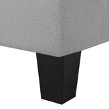 NNEVL 4-Seater Sofa Light Grey Fabric