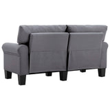NNEVL 2-Seater Sofa Light Grey Fabric