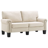 NNEVL 2-Seater Sofa Cream Fabric