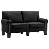 NNEVL 2-Seater Sofa Black Fabric
