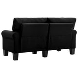 NNEVL 2-Seater Sofa Black Fabric