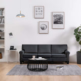 NNEVL 3-Seater Sofa Dark Grey Fabric