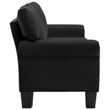 NNEVL 3-Seater Sofa Black Fabric