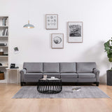 NNEVL 4-Seater Sofa Light Grey Fabric