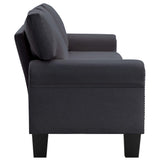 NNEVL 4-Seater Sofa Dark Grey Fabric