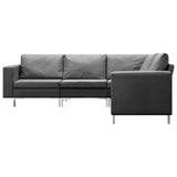 NNEVL 5 Piece Sofa Set Fabric Dark Grey