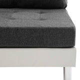 NNEVL Sectional Sofa Faux Leather White