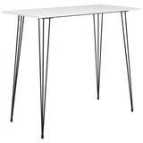 NNEVL Bar Table White 120x60x105 cm