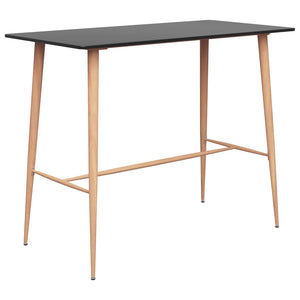 NNEVL Bar Table Black 120x60x105 cm