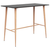 NNEVL Bar Table Black 120x60x105 cm