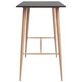 NNEVL Bar Table Black 120x60x105 cm