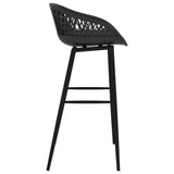 NNEVL Bar Chairs 4 pcs Black