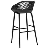 NNEVL Bar Chairs 4 pcs Black