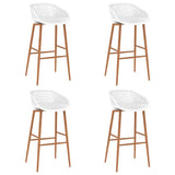 NNEVL Bar Chairs 4 pcs White