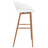 NNEVL Bar Chairs 4 pcs White