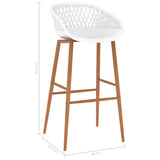 NNEVL Bar Chairs 4 pcs White