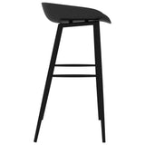 NNEVL Bar Chairs 4 pcs Black