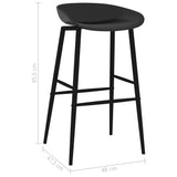 NNEVL Bar Chairs 4 pcs Black