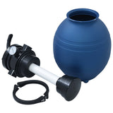 NNEVL Pool Sand Filter with 4 Position Valve Blue 300 mm