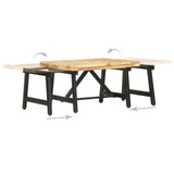 NNEVL Extendable Coffee Table 160x70x45 cm Solid Mango Wood