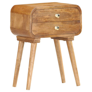 NNEVL Bedside Cabinet 43x30x58 cm Solid Mango Wood