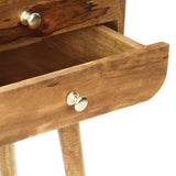 NNEVL Bedside Cabinet 43x30x58 cm Solid Mango Wood
