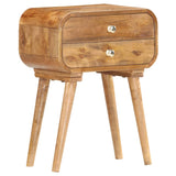 NNEVL Bedside Cabinet 43x30x58 cm Solid Mango Wood