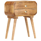 NNEVL Bedside Cabinet 43x30x58 cm Solid Mango Wood