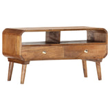 NNEVL TV Cabinet 90x35x47 cm Solid Mango Wood