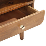 NNEVL TV Cabinet 90x35x47 cm Solid Mango Wood