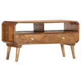 NNEVL TV Cabinet 90x35x47 cm Solid Mango Wood