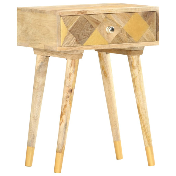 NNEVL Bedside Cabinet 43x30x58 cm Solid Mango Wood