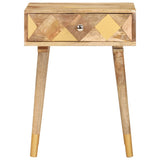 NNEVL Bedside Cabinet 43x30x58 cm Solid Mango Wood