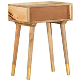 NNEVL Bedside Cabinet 43x30x58 cm Solid Mango Wood