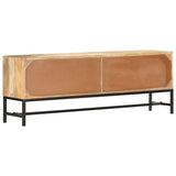 NNEVL TV Cabinet 140x30x50 cm Solid Mango Wood
