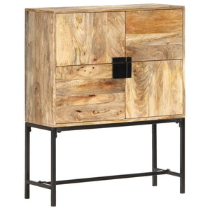 NNEVL Highboard 80x30x100 cm Solid Mango Wood