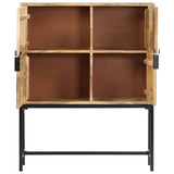 NNEVL Highboard 80x30x100 cm Solid Mango Wood
