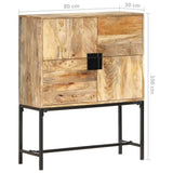 NNEVL Highboard 80x30x100 cm Solid Mango Wood