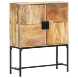 NNEVL Highboard 80x30x100 cm Solid Mango Wood