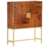 NNEVL Highboard 80x30x100 cm Solid Acacia Wood