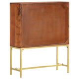 NNEVL Highboard 80x30x100 cm Solid Acacia Wood