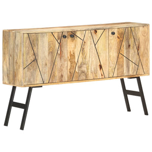 NNEVL Sideboard 118x30x75 cm Solid Mango Wood