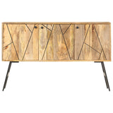 NNEVL Sideboard 118x30x75 cm Solid Mango Wood