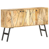 NNEVL Sideboard 118x30x75 cm Solid Mango Wood