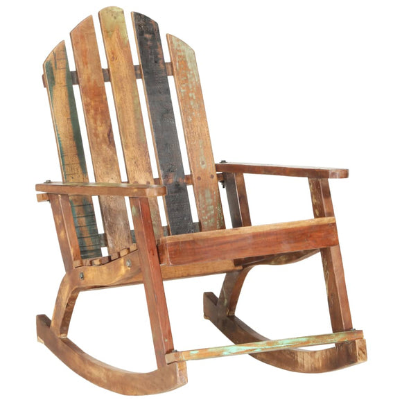 NNEVL Garden Rocking Chair Solid Reclaimed Wood