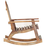 NNEVL Garden Rocking Chair Solid Reclaimed Wood