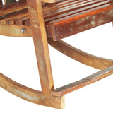 NNEVL Garden Rocking Chair Solid Reclaimed Wood