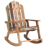 NNEVL Garden Rocking Chair Solid Reclaimed Wood