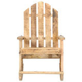 NNEVL Garden Rocking Chair Solid Mango Wood